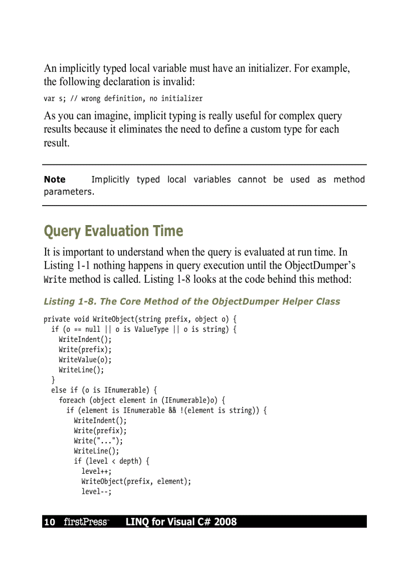 image for page LINQ for Visual C 2008