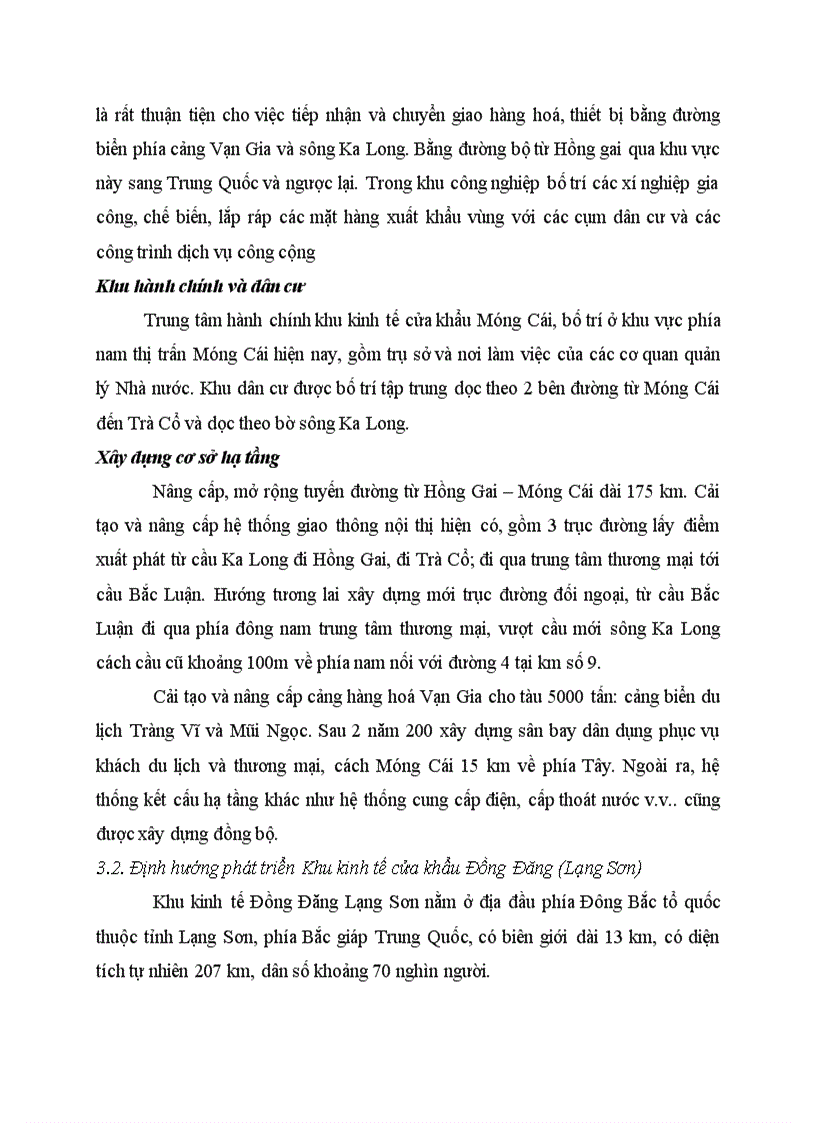 image for page Quan điểm của Đảng và Nhà nước cề phát triển các kinh tế cửa khẩu vùng Đông Bắc