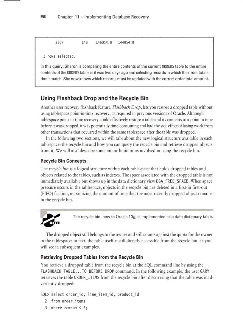 image for page Sybex OCA Oracle 10g Administration I Study Guide phần 10