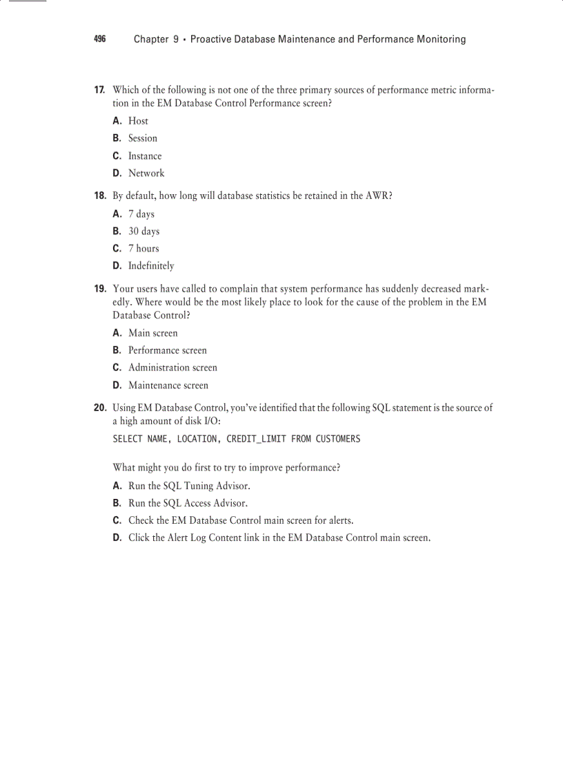 image for page Sybex OCA Oracle 10g Administration I Study Guide phần 9
