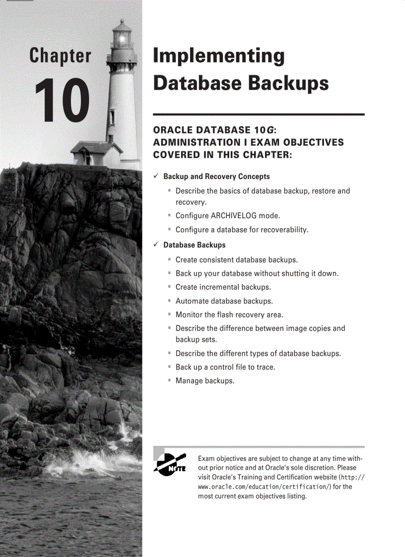 image for page Sybex OCA Oracle 10g Administration I Study Guide phần 9