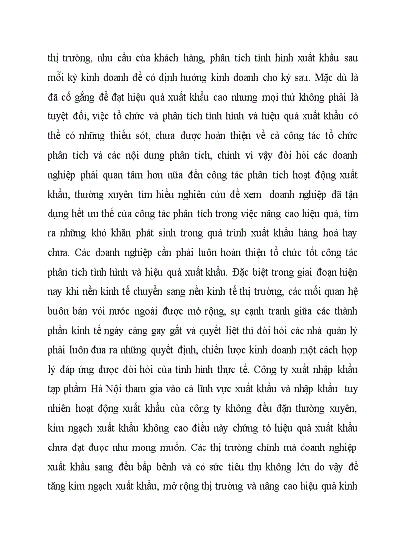 image for page Sự cần thiết phải hoàn thiện công tác phân tích tình hình và hiệu quả xuất khẩu