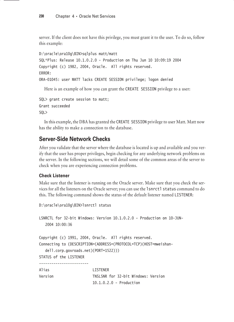 image for page Sybex OCA Oracle 10g Administration I Study Guide phần 5