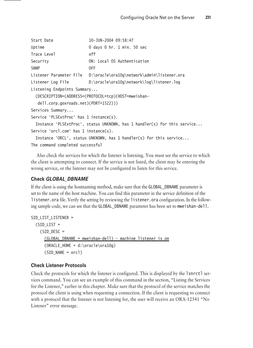 image for page Sybex OCA Oracle 10g Administration I Study Guide phần 5