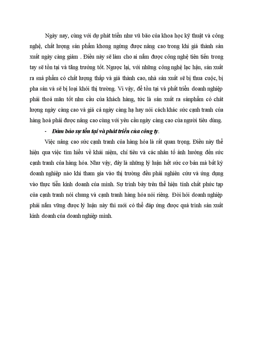 image for page Sức cạnh tranh của hàng hoá và sự cần thiết phải nâng cao sức cạnh tranh của hàng hoá