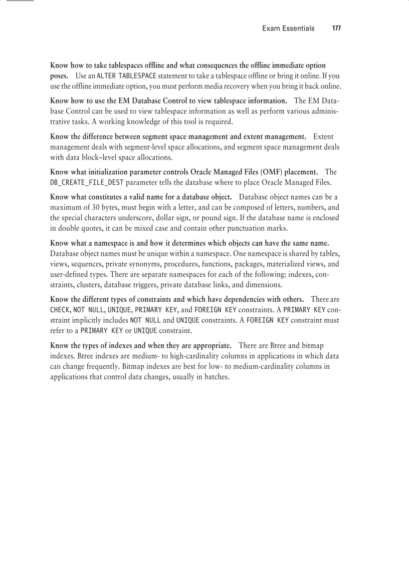 image for page Sybex OCA Oracle 10g Administration I Study Guide phần 4