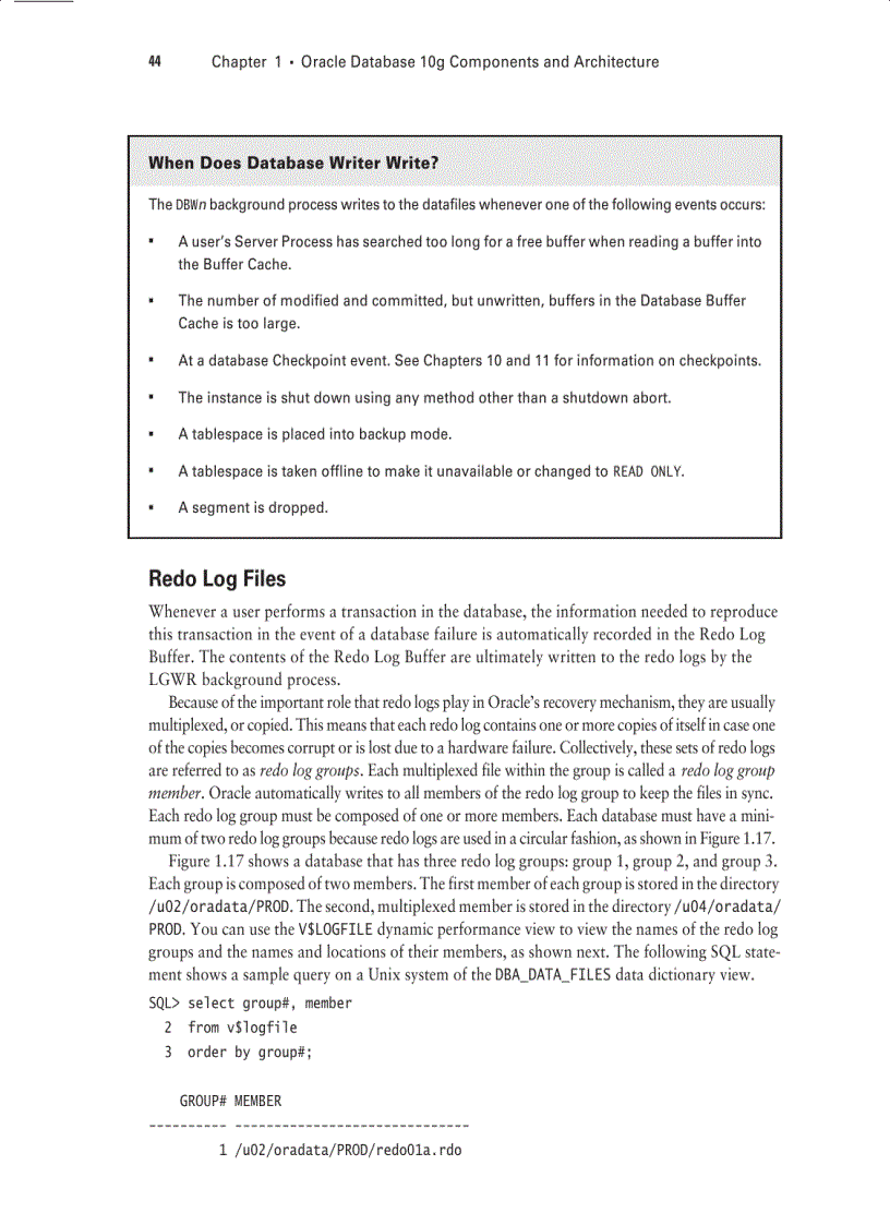 image for page Sybex OCA Oracle 10g Administration I Study Guide phần 2