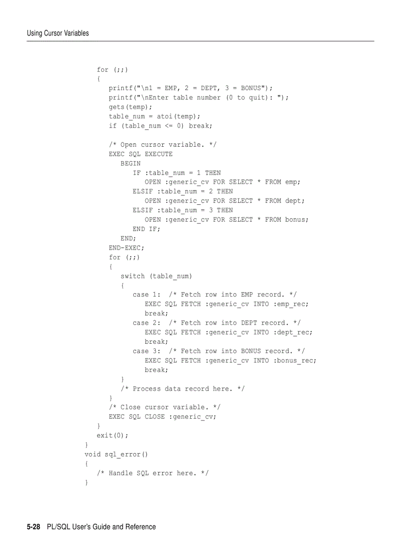 image for page PL SQL User s Guide and Reference phần 4