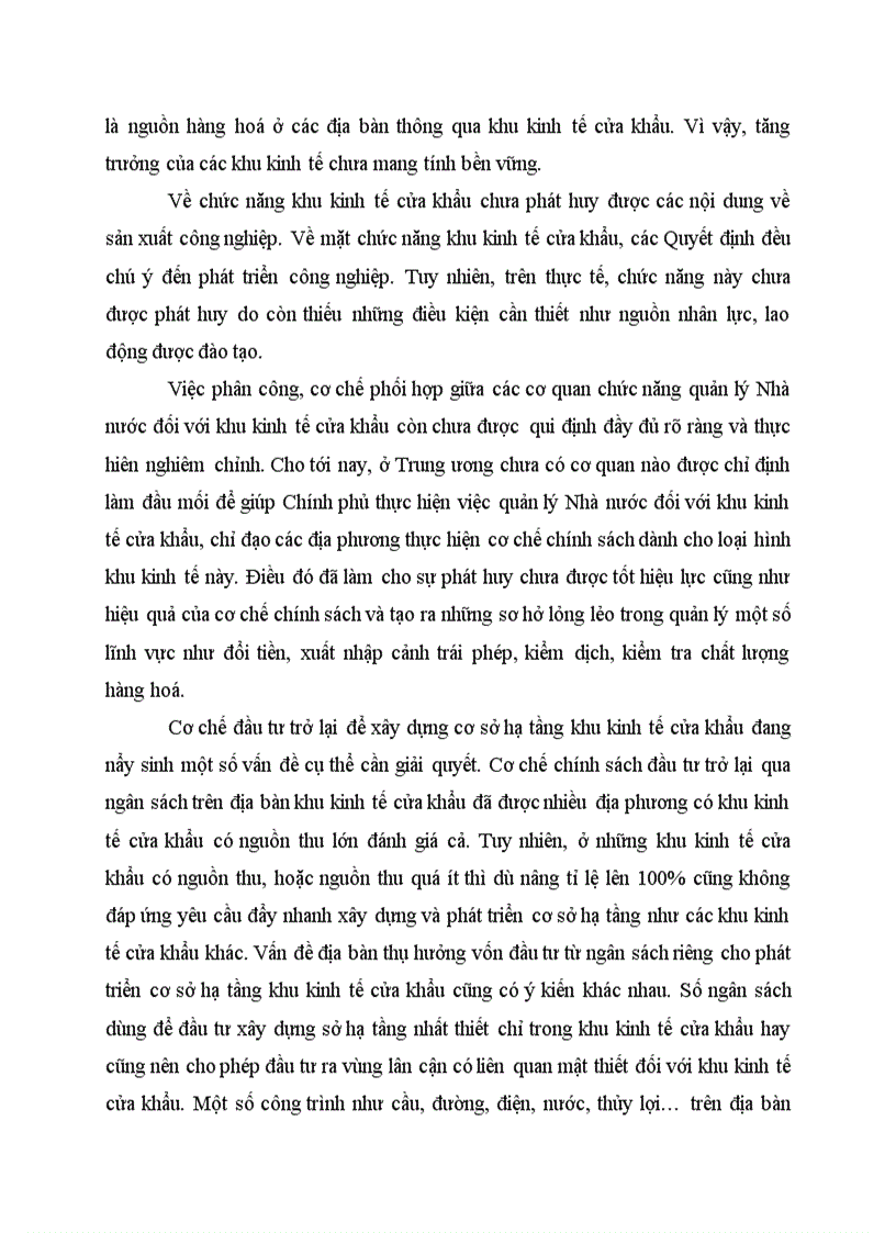 image for page Thực trạng về các khu kinh tế cửa khẩu vùng Đông Bắc