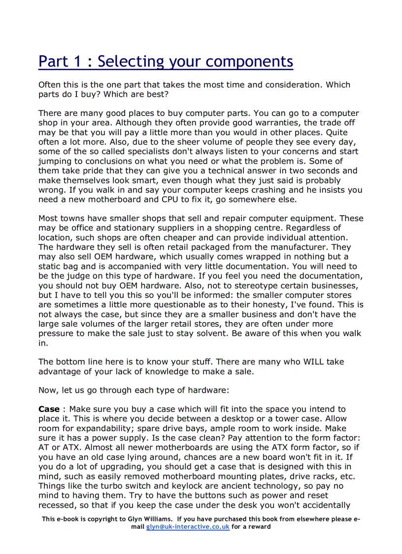 image for page How To Build Your Own Computer phần 1