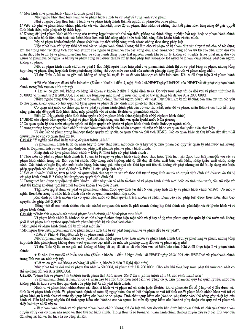 image for page Câu hỏi và đáp án môn Luật Hành chính