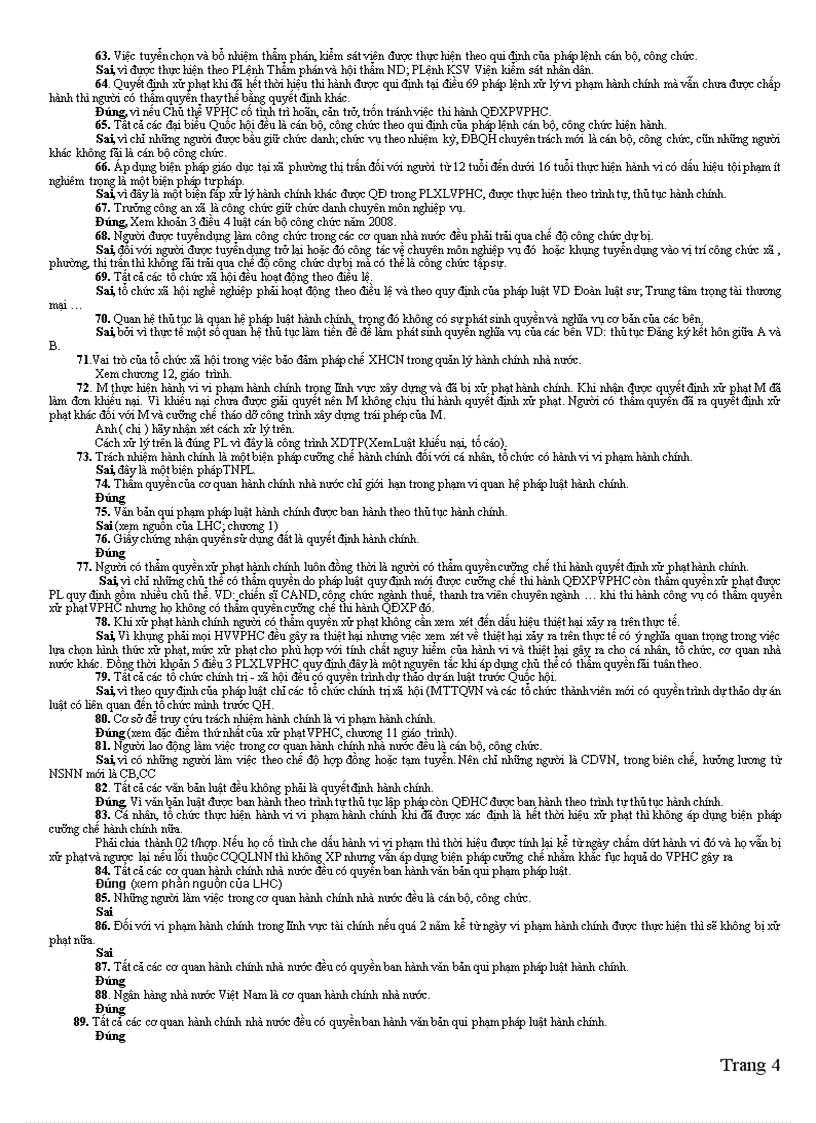 image for page 180 Câu hỏi và đáp án môn Luật Hành chính