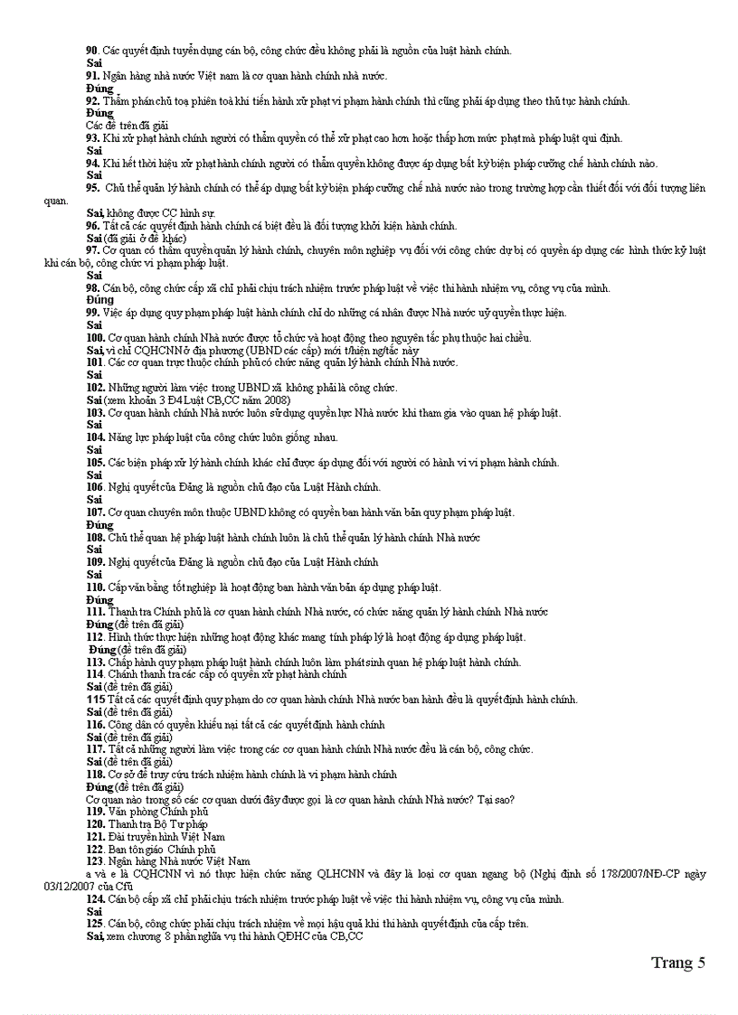 image for page 180 Câu hỏi và đáp án môn Luật Hành chính