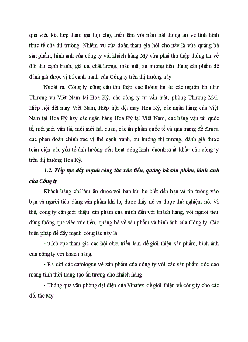 image for page Các giải pháp đẩy mạnh xuất khẩu hàng dệt may của Công ty xuất nhập khẩu dệt may sang thị trường Mỹ