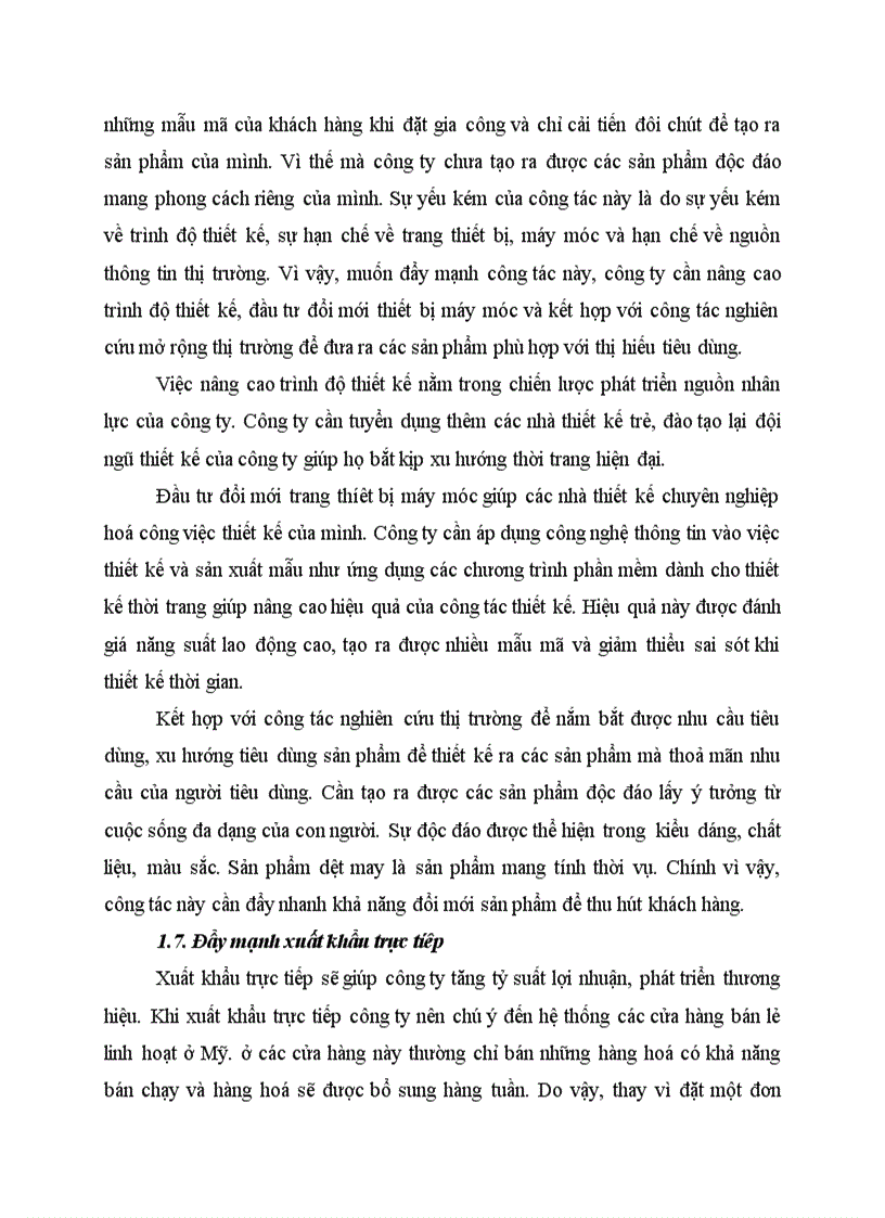 image for page Các giải pháp đẩy mạnh xuất khẩu hàng dệt may của Công ty xuất nhập khẩu dệt may sang thị trường Mỹ