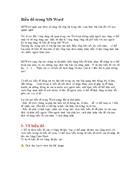 Biểu đồ trong MS Word