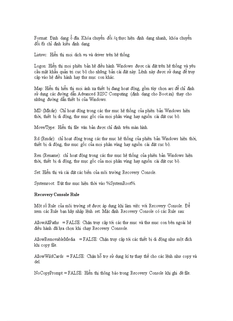 image for page Cài đặt và sử dụng Recovery Console