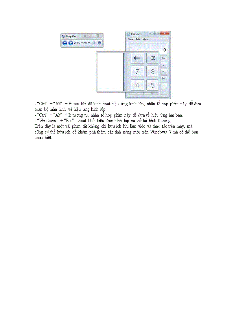 image for page Khám phá những phím tắt trên Windows 7
