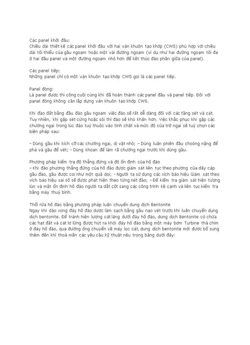 image for page Công nghệ thi công cọc barrette và tường trong đất