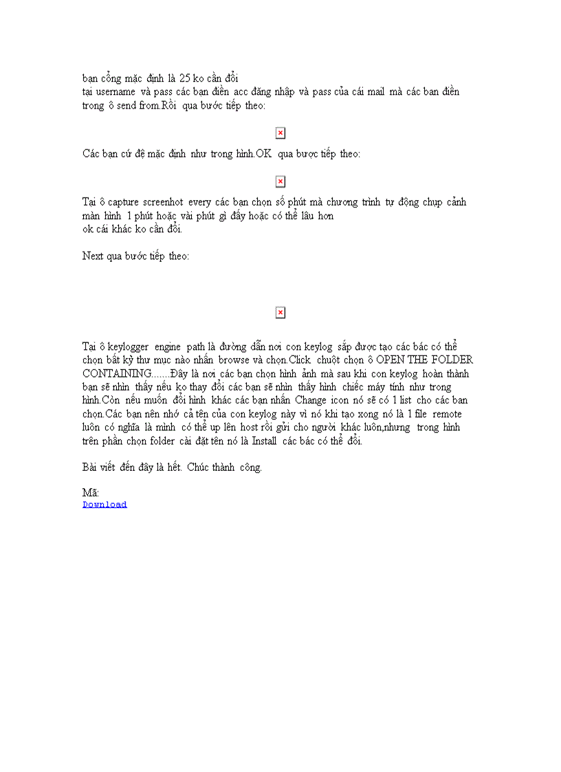 image for page Hướng dẫn sử dụng Ardamax Keylogger