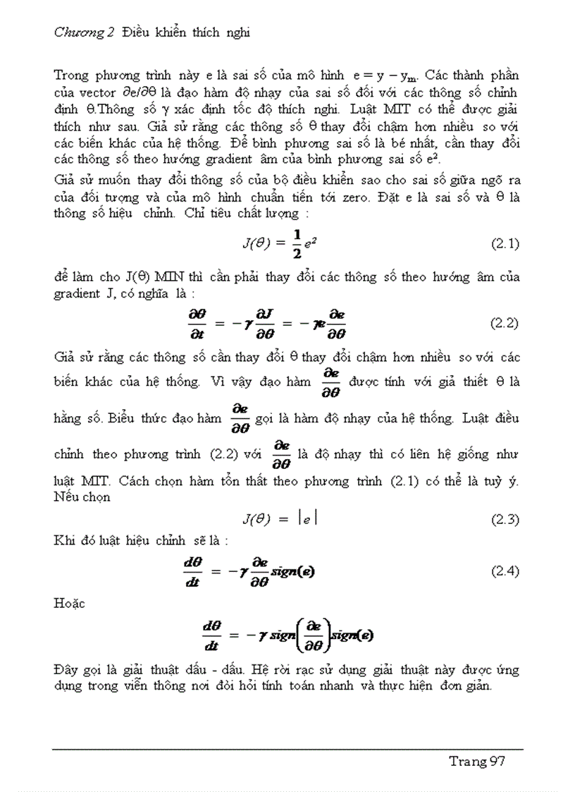 image for page Điều khiển thích nghi