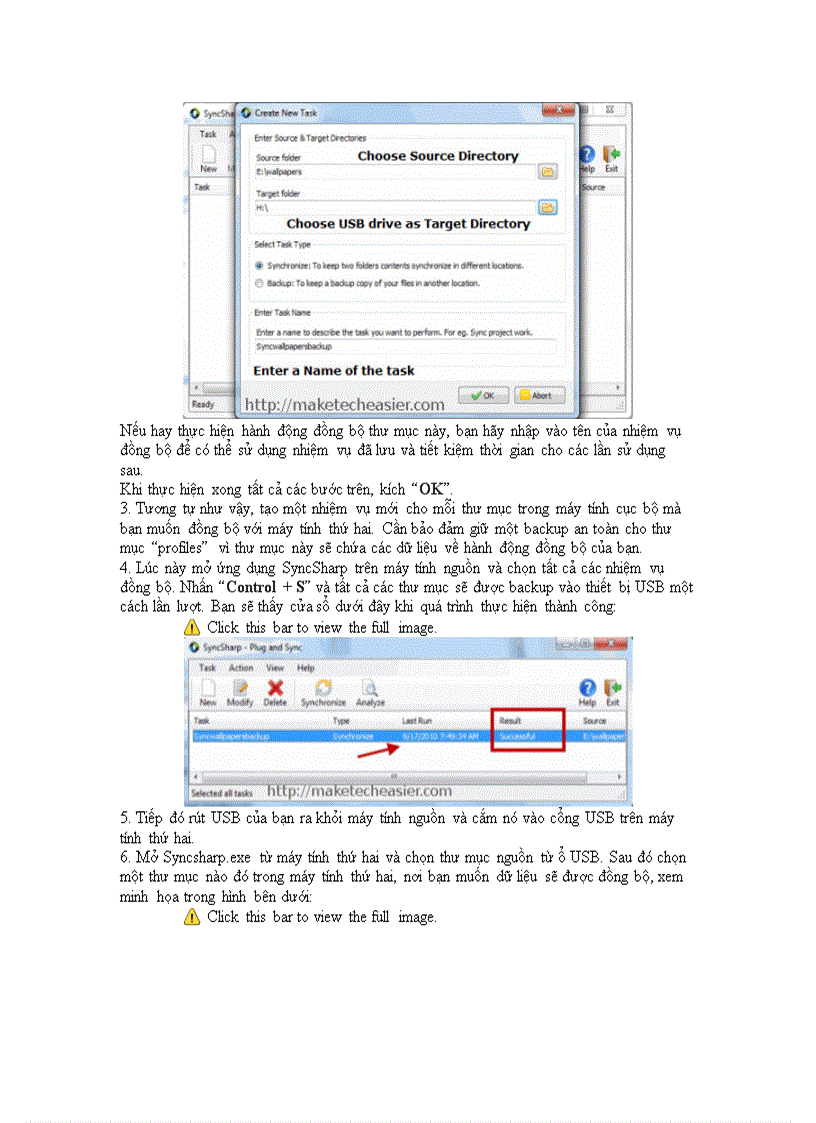 image for page Đồng bộ các thư mục giữa nhiều máy tính bằng USB