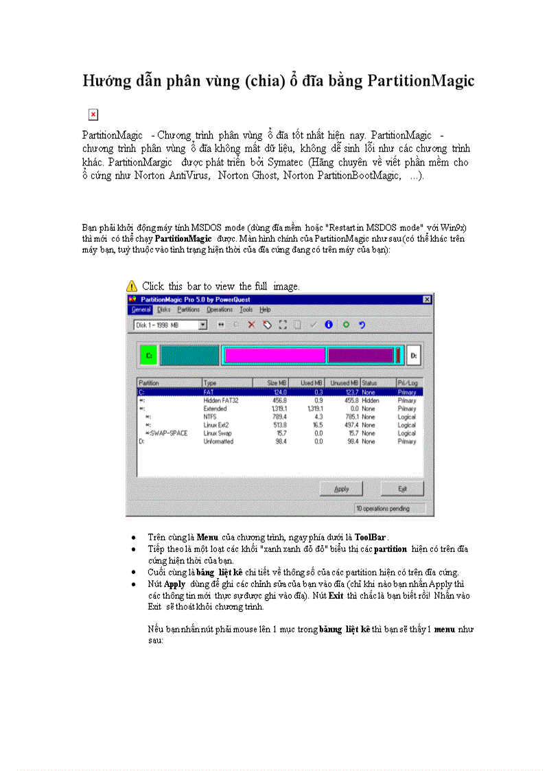 image for page Hướng dẫn phân vùng chia ổ đĩa bằng PartitionMagic