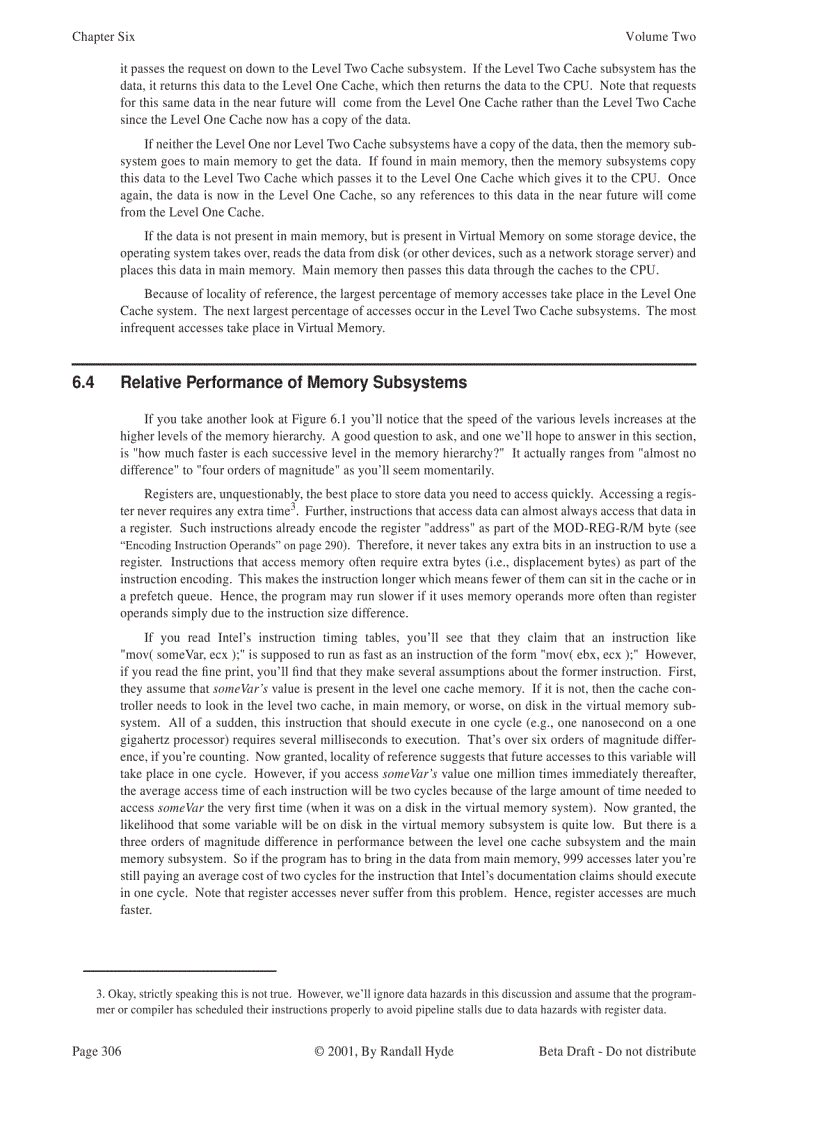 image for page Memory Architecture