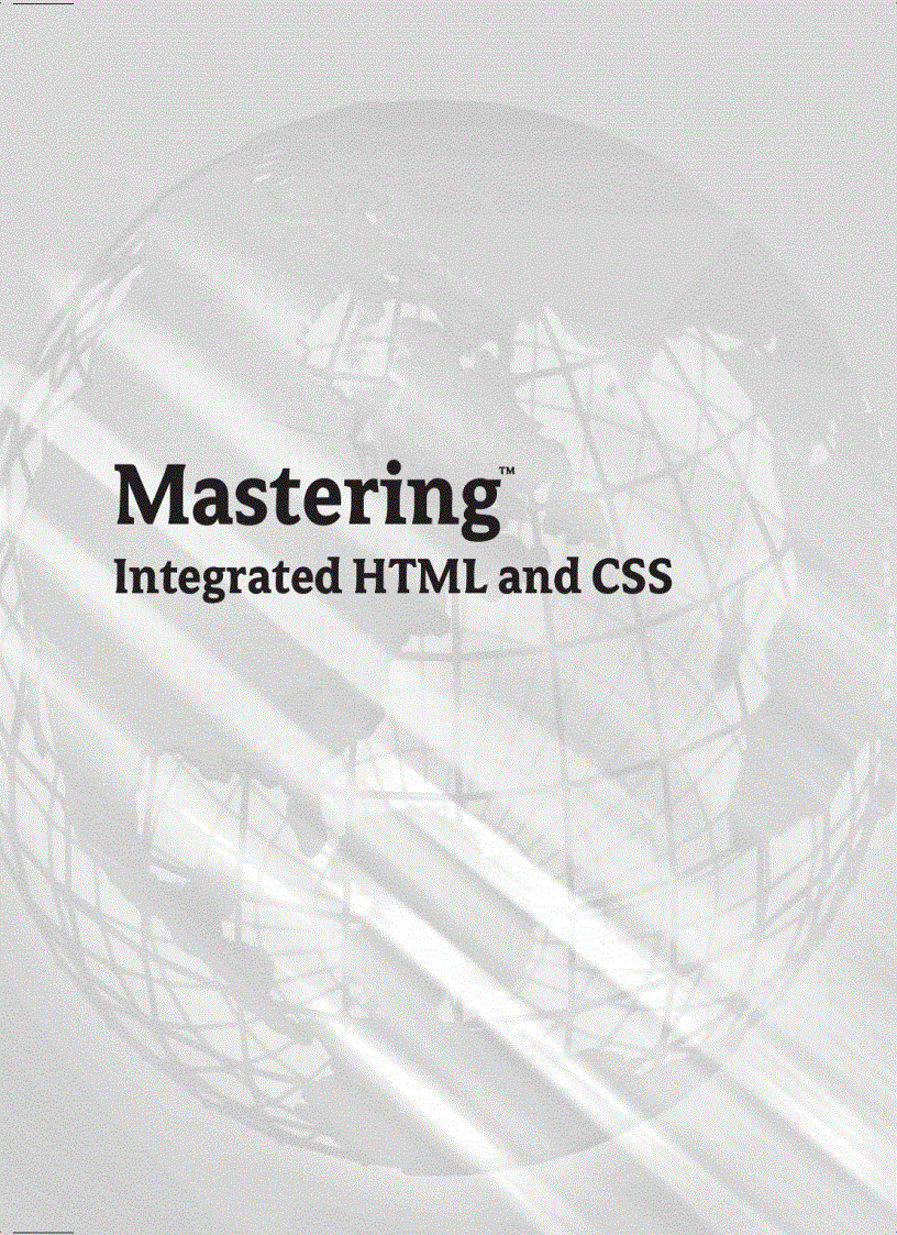 image for page Mastering Integrated HTML and CSS
