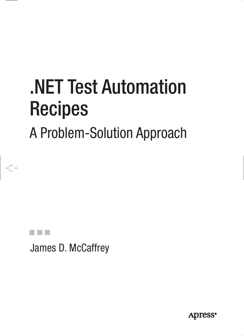 image for page NET Test Automation Recipes A Problem Solution Approach 1