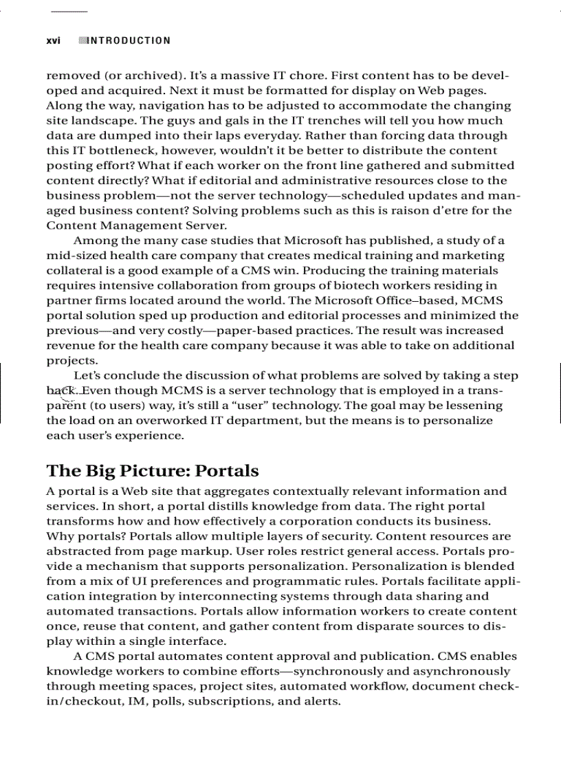 image for page Microsoft Content Management Server Field Guide