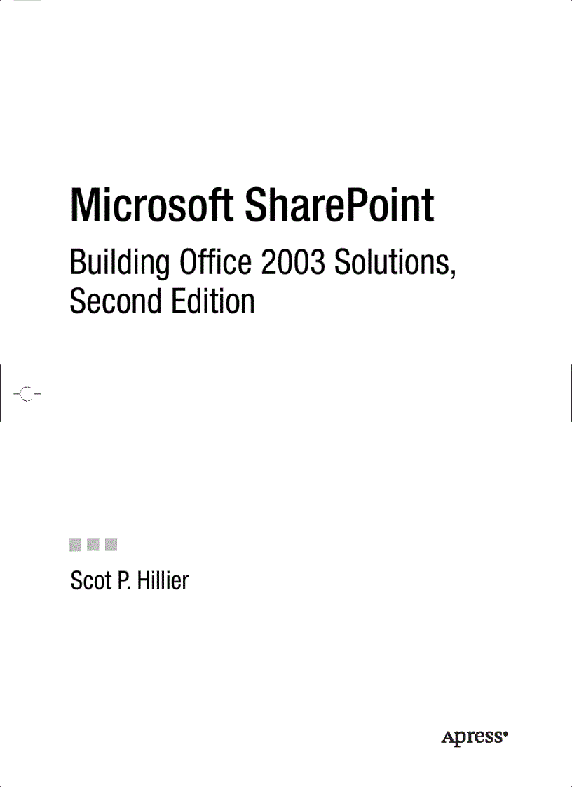 Microsoft SharePoint Building Office 2003 Solutions
