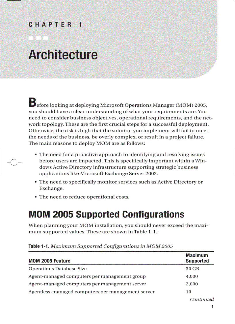 image for page Microsoft Operations Manager 2005 Field Guide