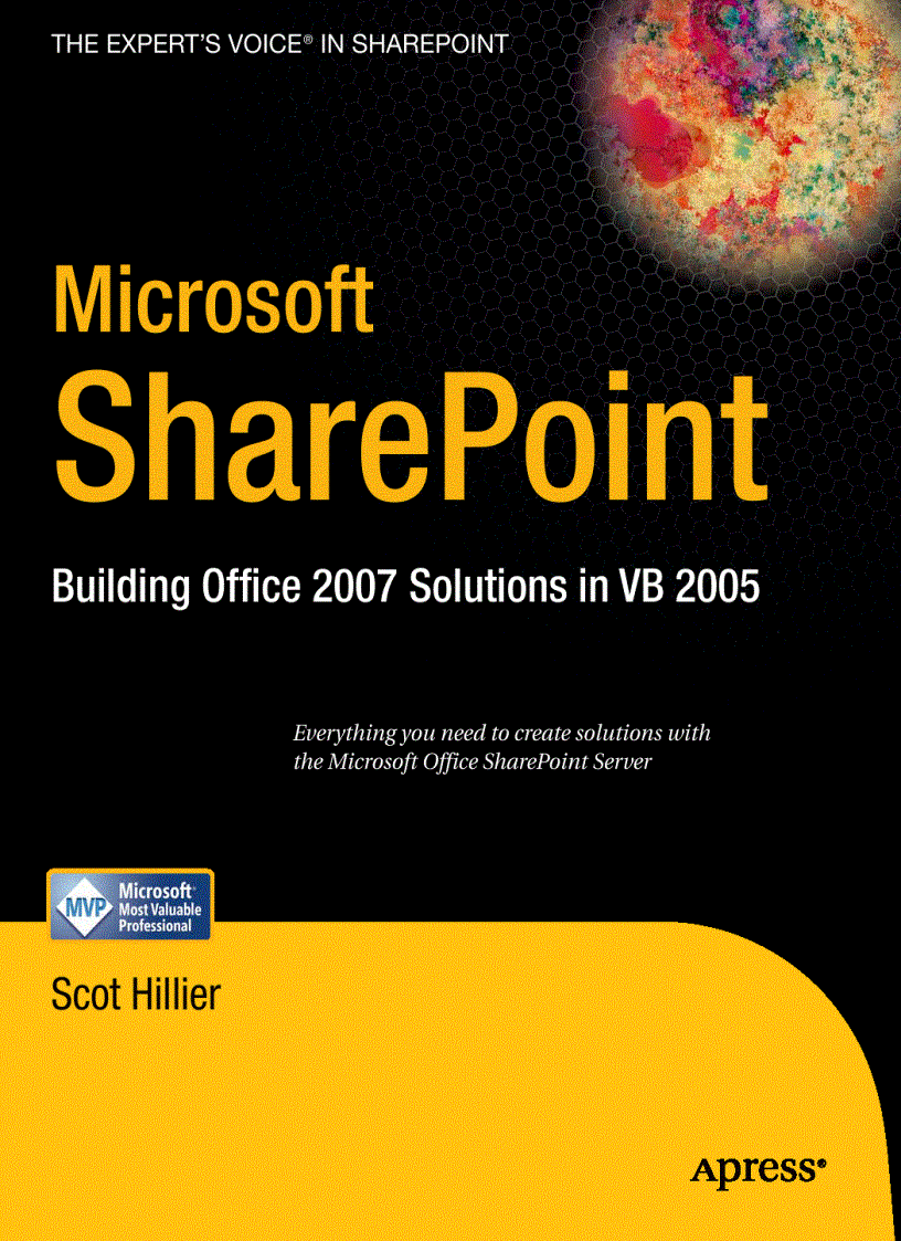 image for page Microsoft SharePoint Building Office 2007 Solutions in VB 2005