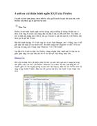 4 add on cải thiện bệnh ngốn RAM của Firefox