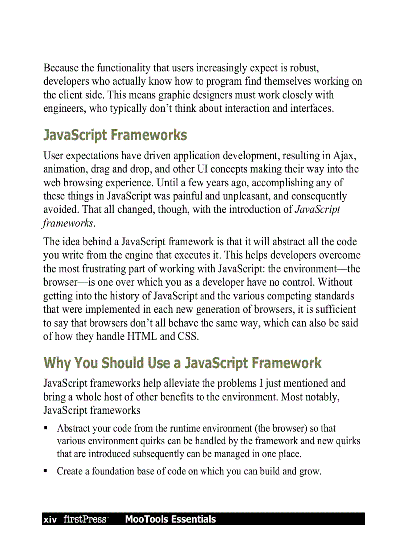 image for page MooTools Essentials The Official MooTools Reference for JavaScript and Ajax Development