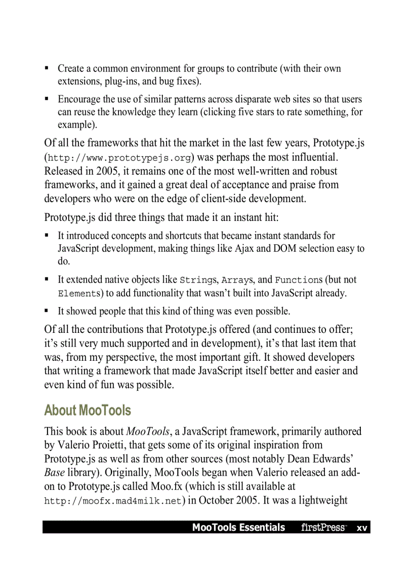 image for page MooTools Essentials The Official MooTools Reference for JavaScript and Ajax Development