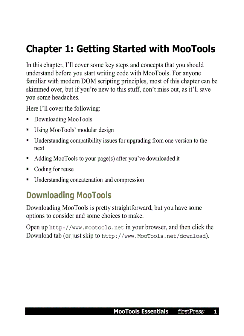 image for page MooTools Essentials The Official MooTools Reference for JavaScript and Ajax Development