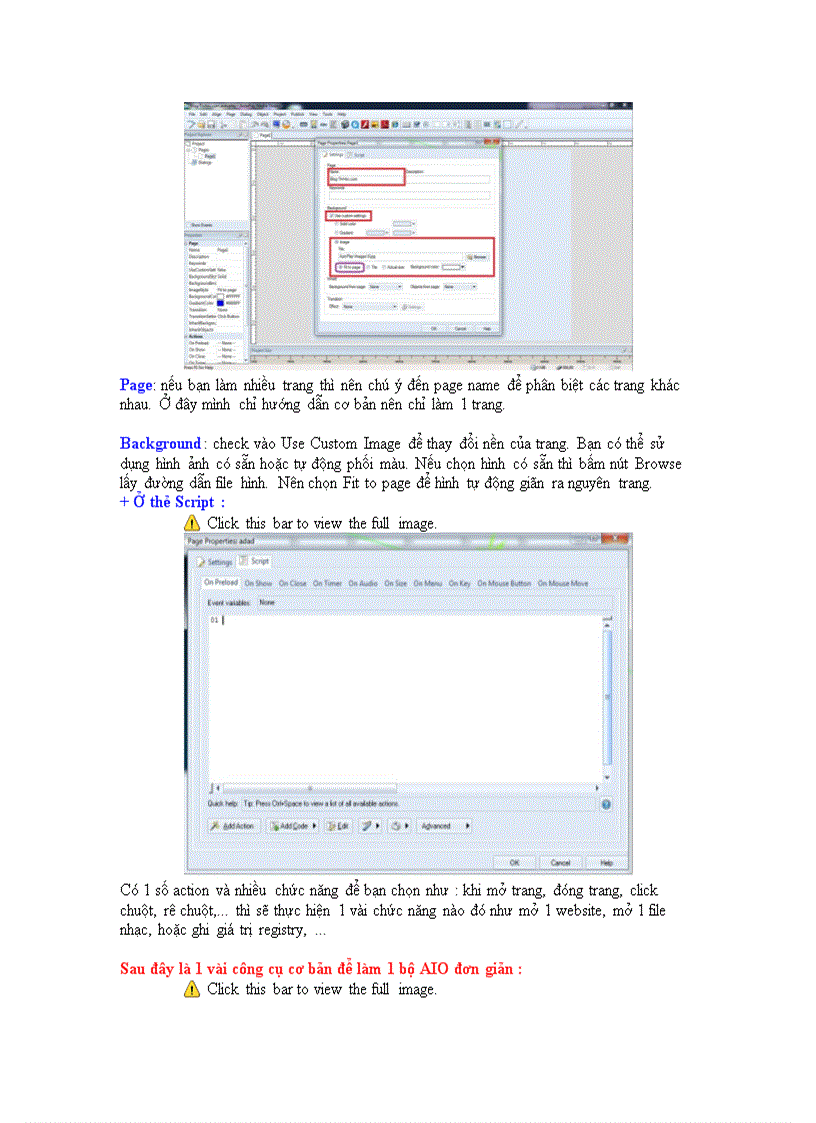 image for page Hướng dẫn cơ bản làm bộ All In One đơn giản bằng AutoPlay Media Studio 8