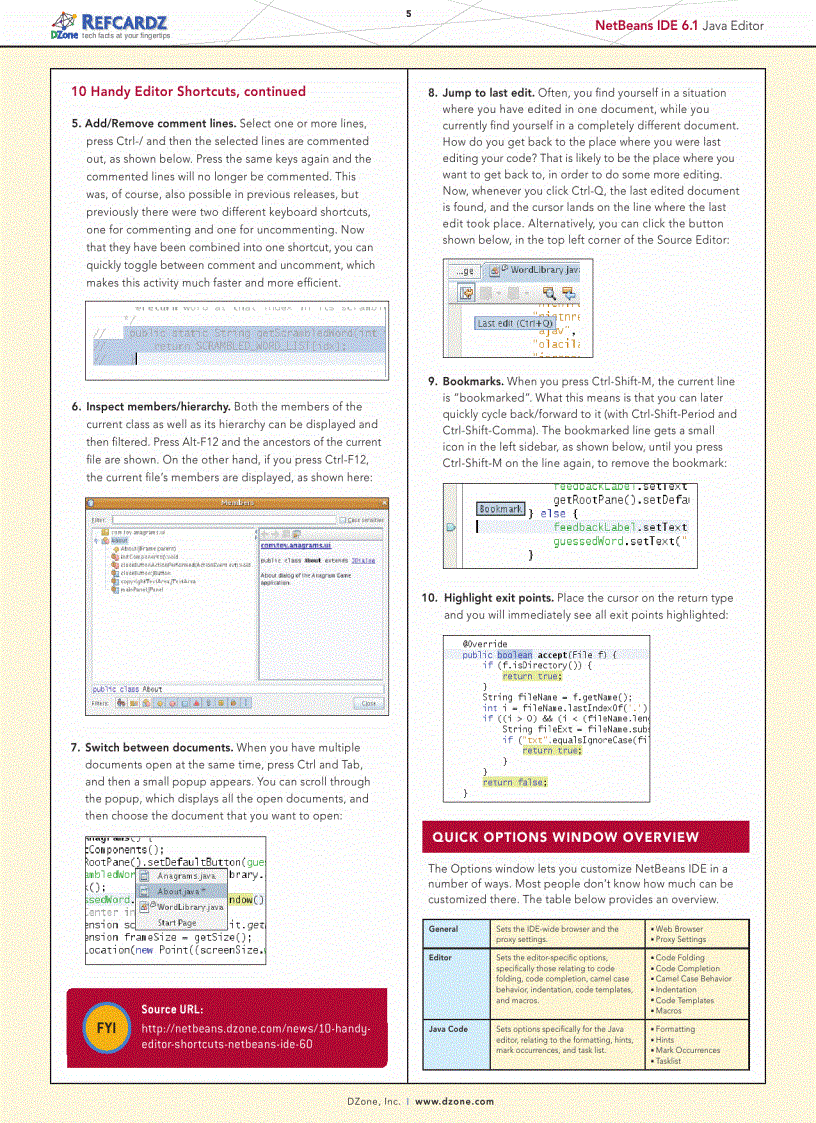 image for page NetBeans IDE 6 1 Java Editor