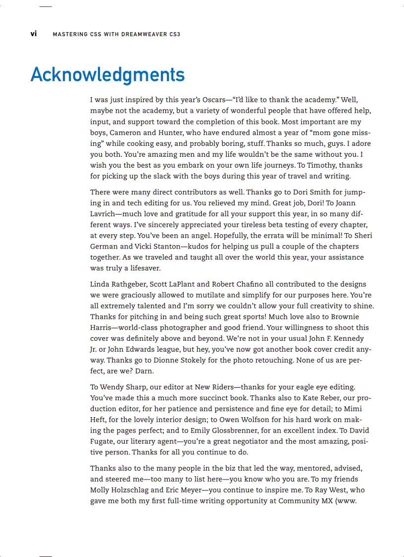 image for page MASTERING CSS with Dreamweaver CS3