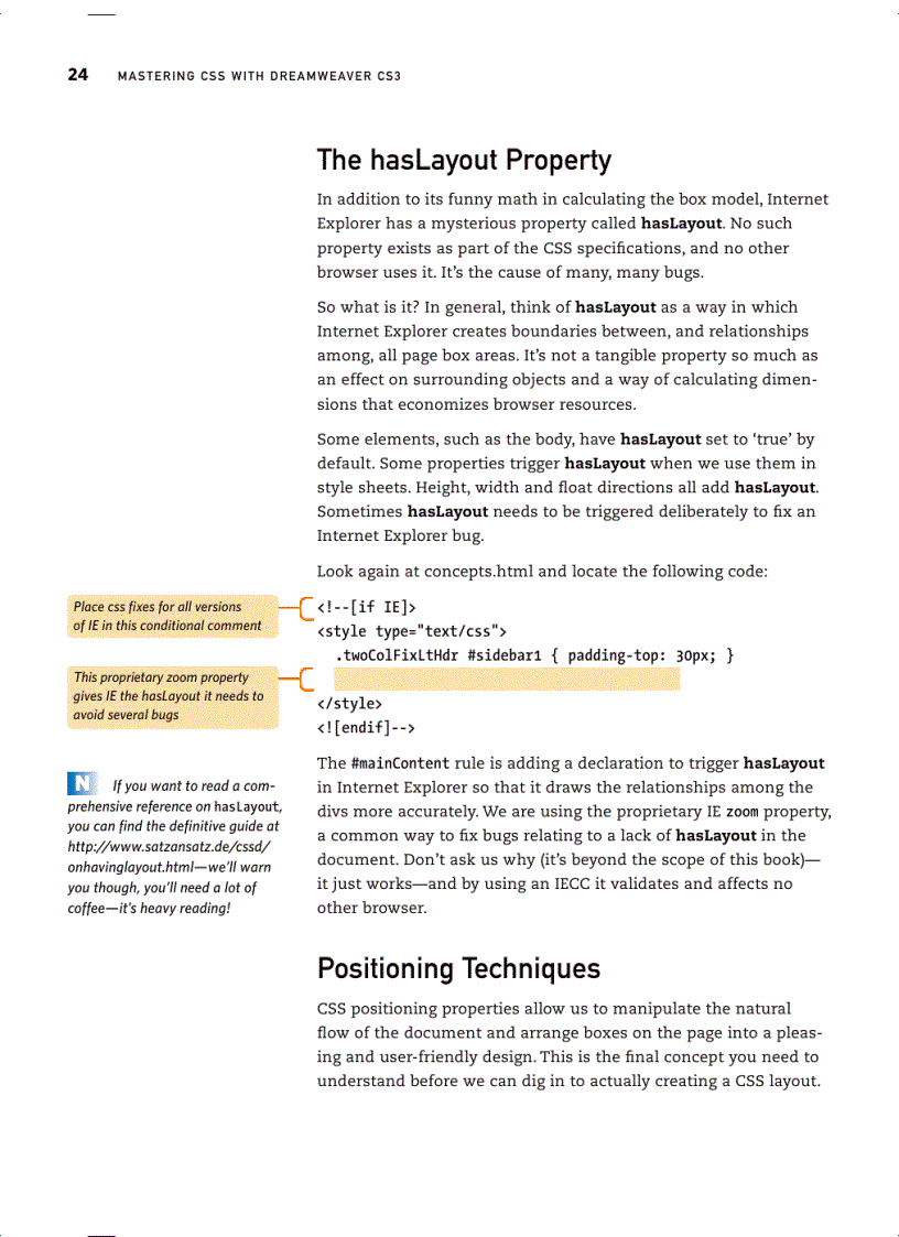 image for page MASTERING CSS with Dreamweaver CS3