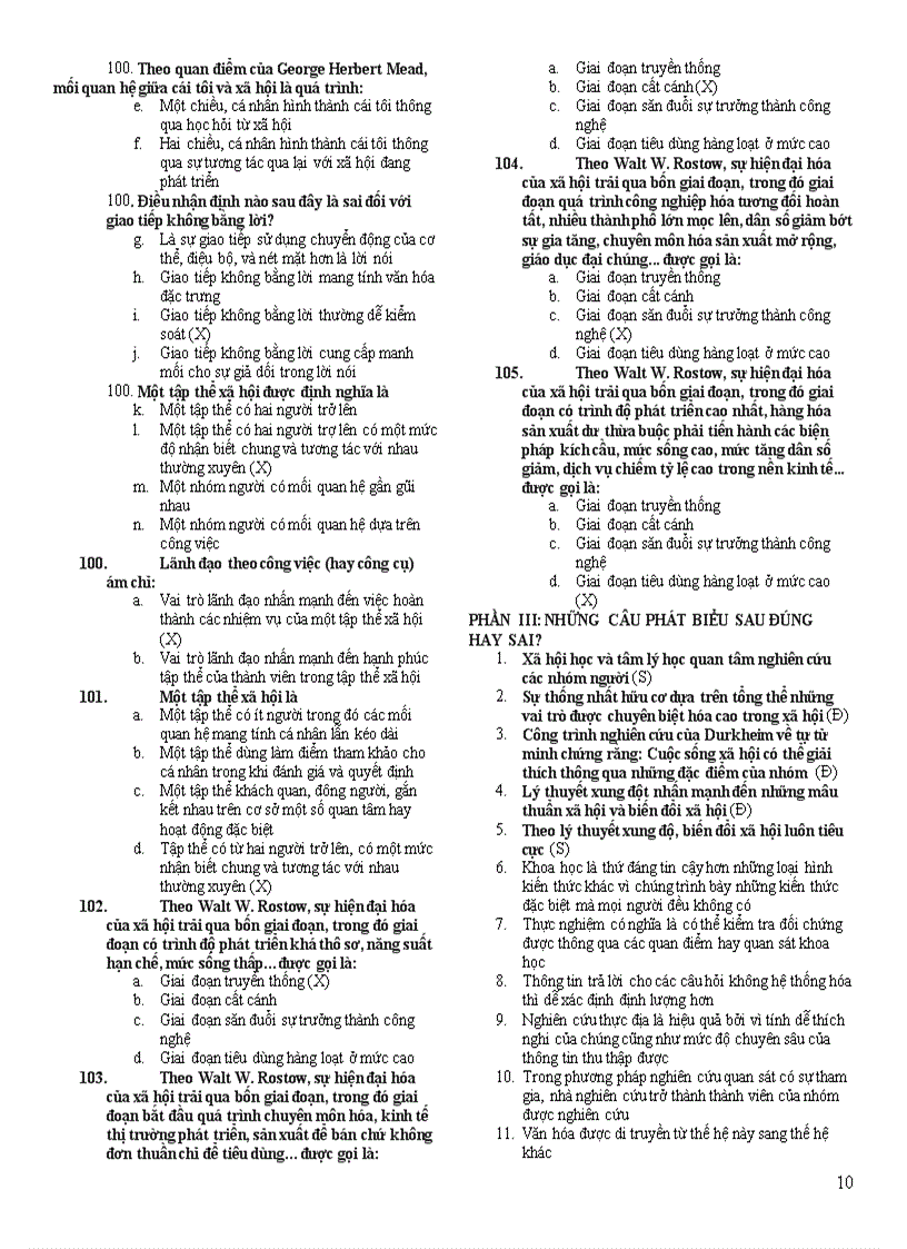 image for page 197 câu hỏi và đáp án môn Xã Hội Học