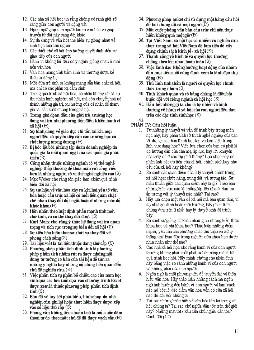 image for page 197 câu hỏi và đáp án môn Xã Hội Học