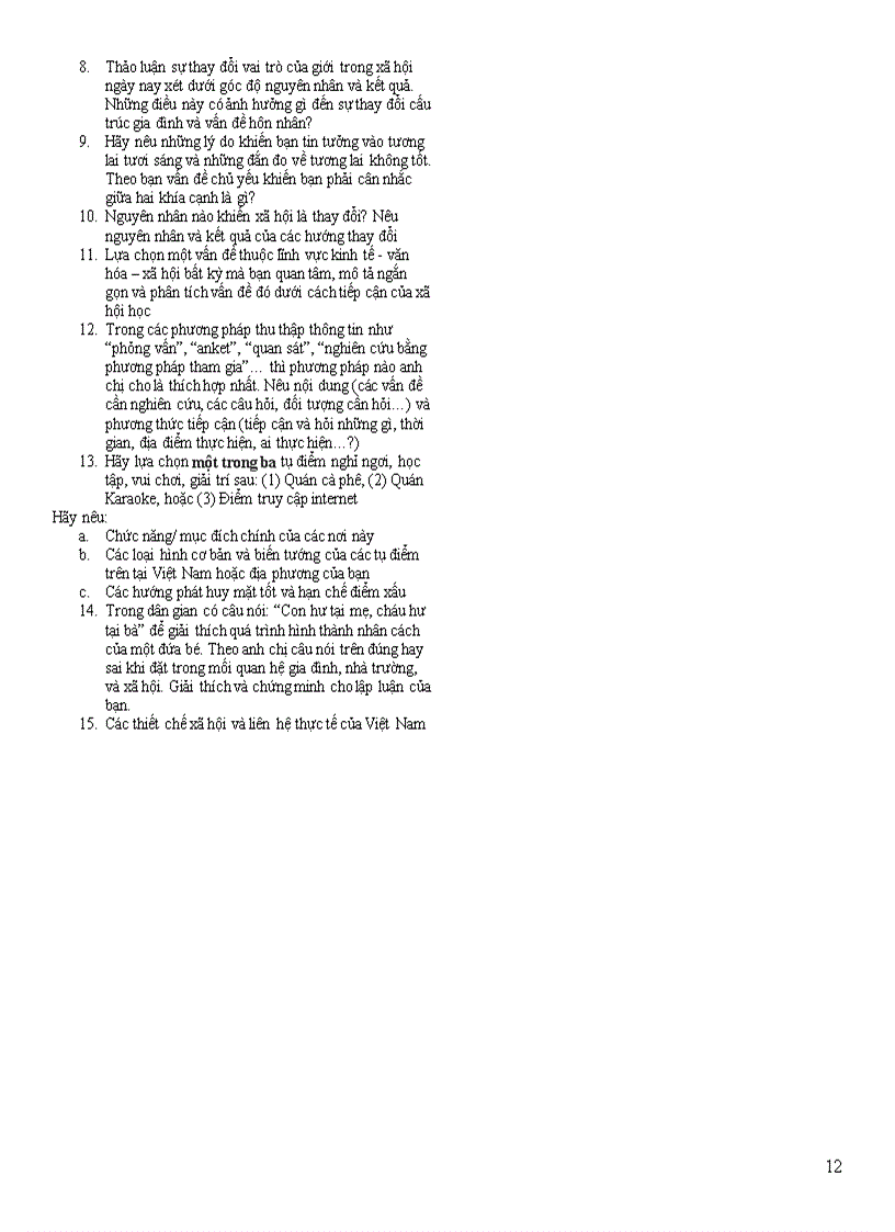 image for page 197 câu hỏi và đáp án môn Xã Hội Học