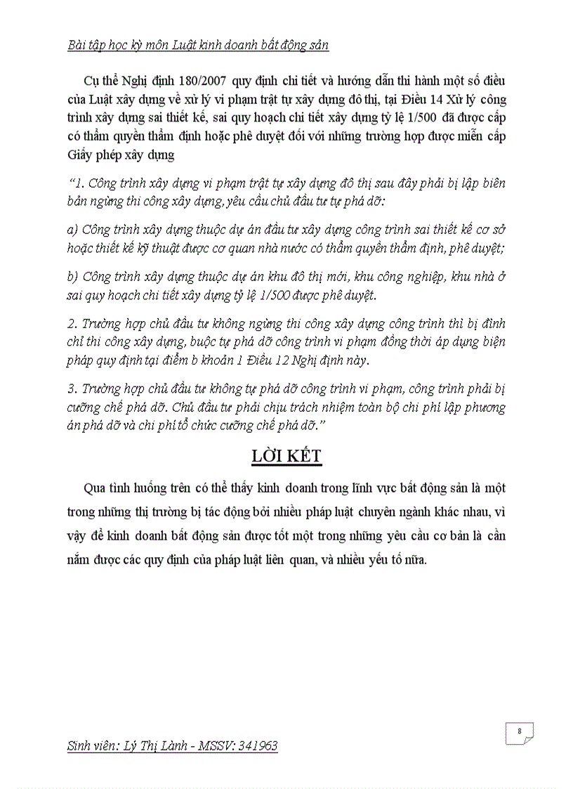 image for page Bài tập học kỳ luật kinh doanh bất động sản đề số 4