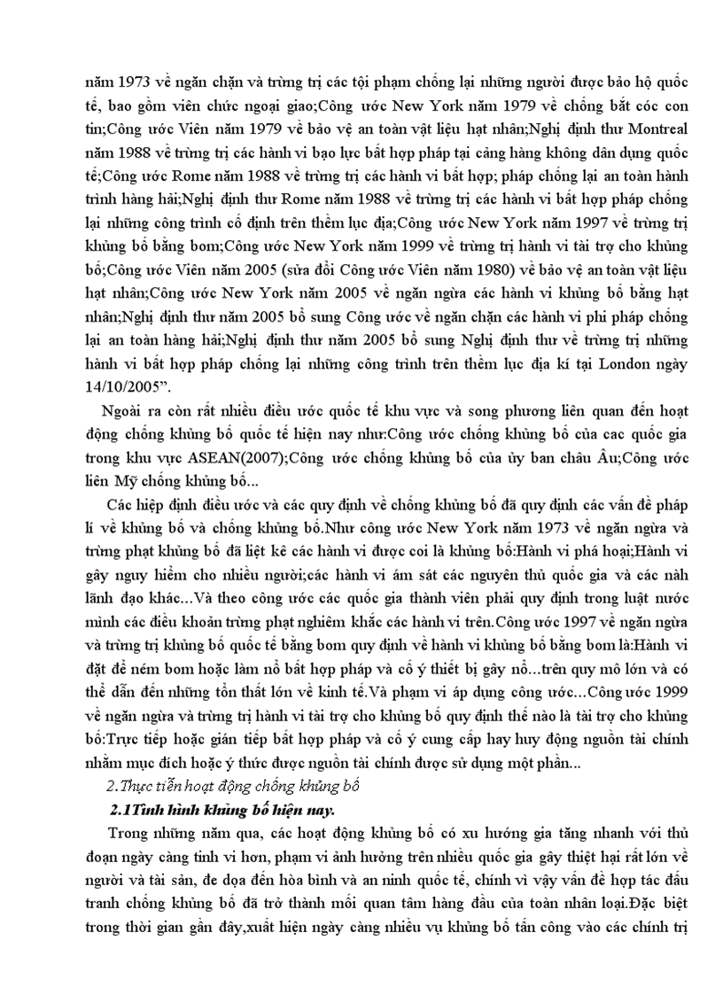 image for page Những vấn đề pháp lý và thực tiễn về hoạt động chống khủng bố trong giai đoạn hiện nay bài tập nhóm công pháp lần 2