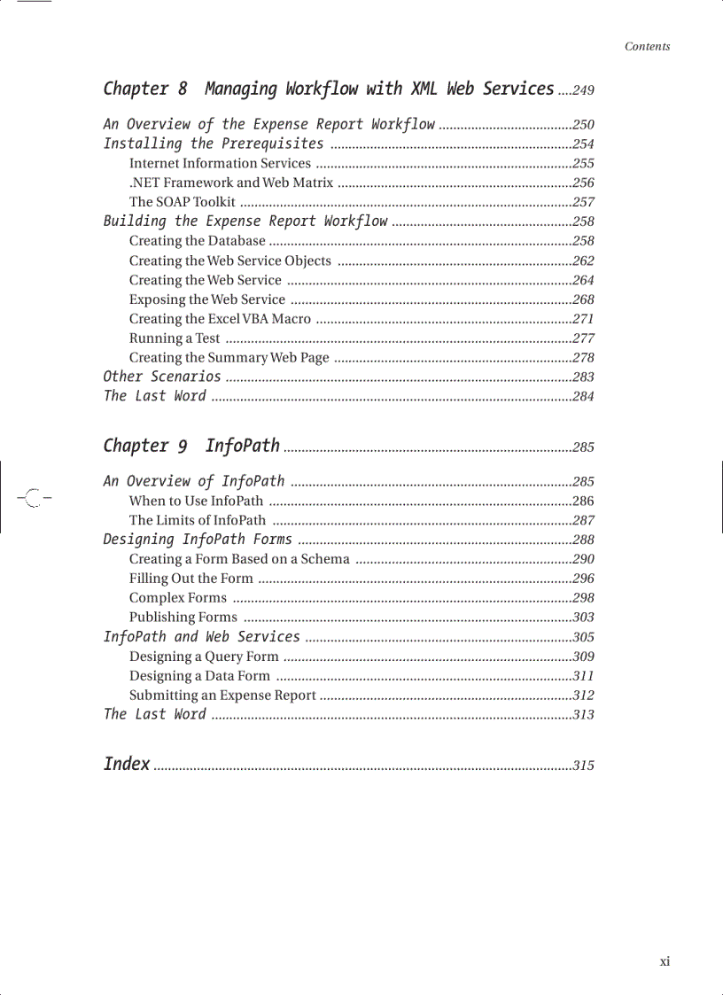 image for page Office 2003 XML for Power Users