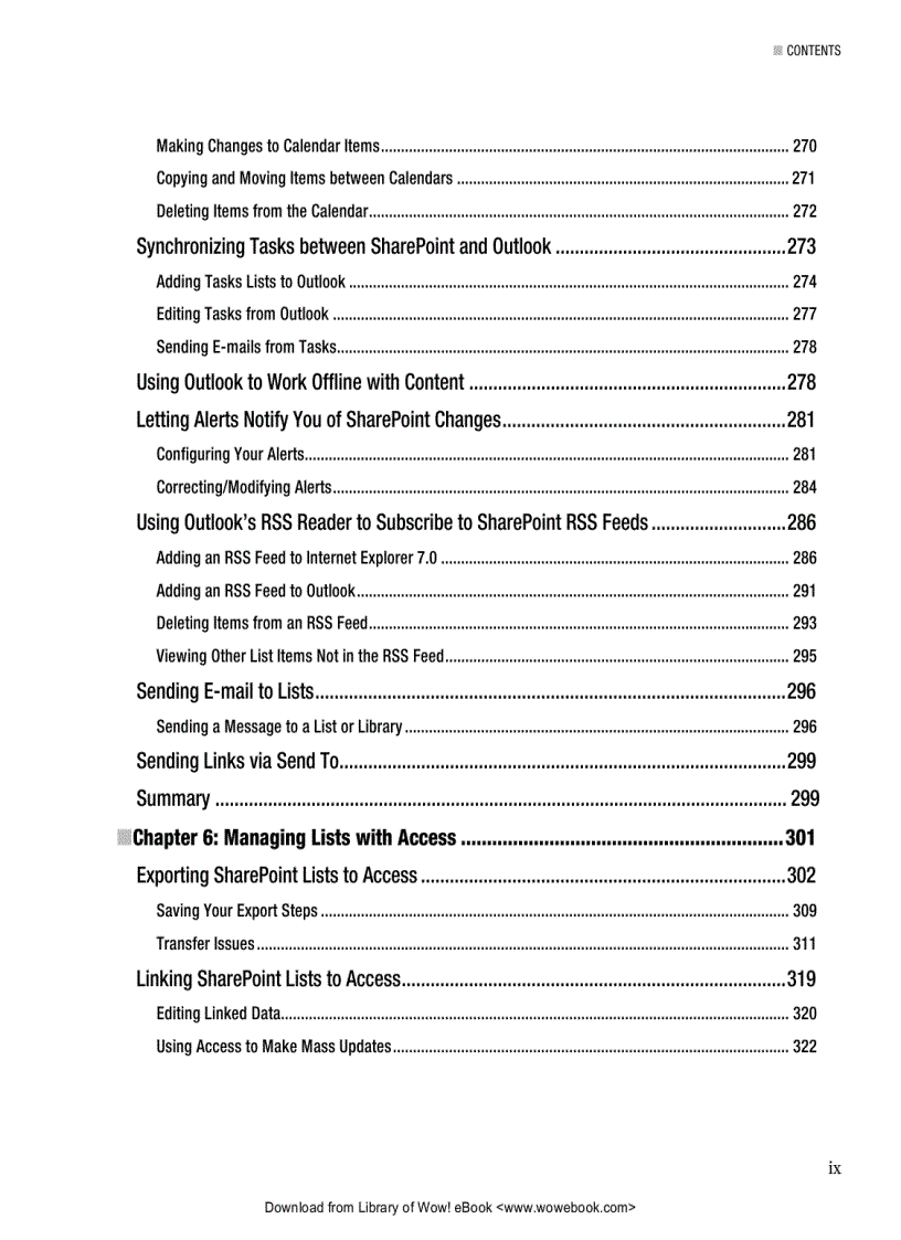image for page Office and SharePoint 2010 User s Guide Integrating SharePoint with Excel Outlook Access and Word