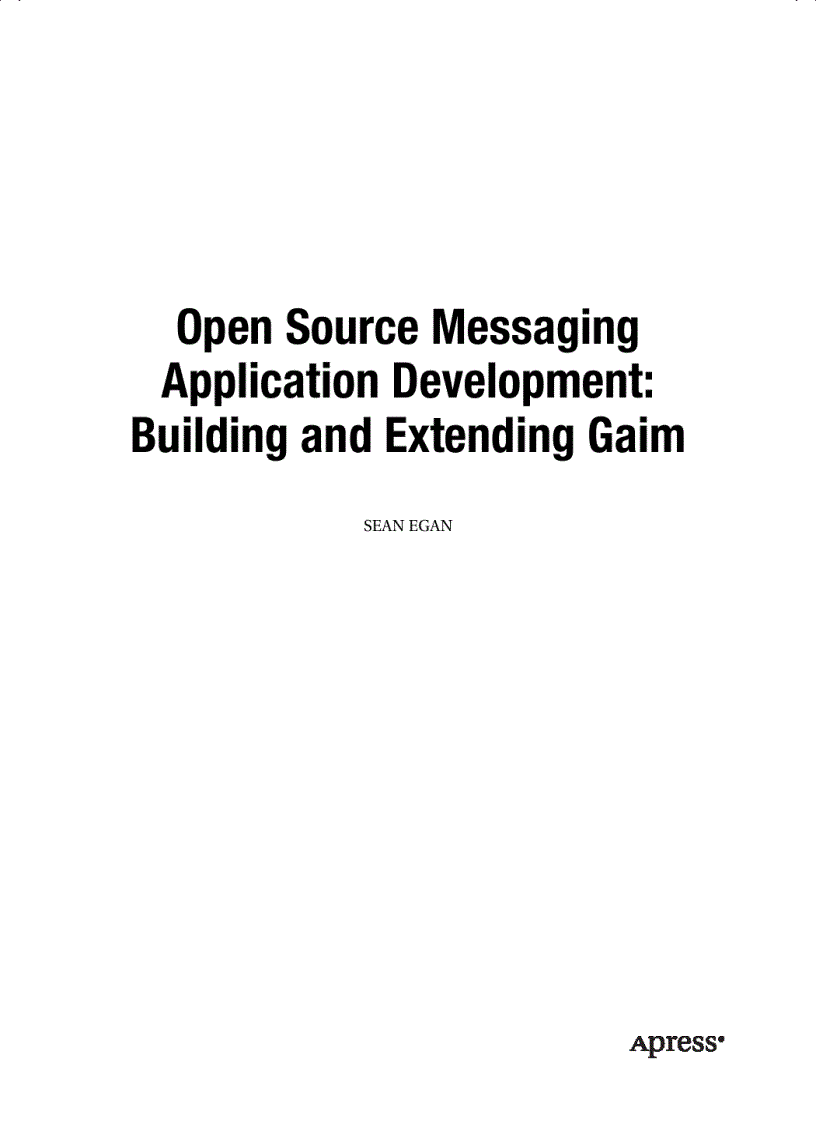 image for page Open Source Messaging Application Development Building and Extending Gaim